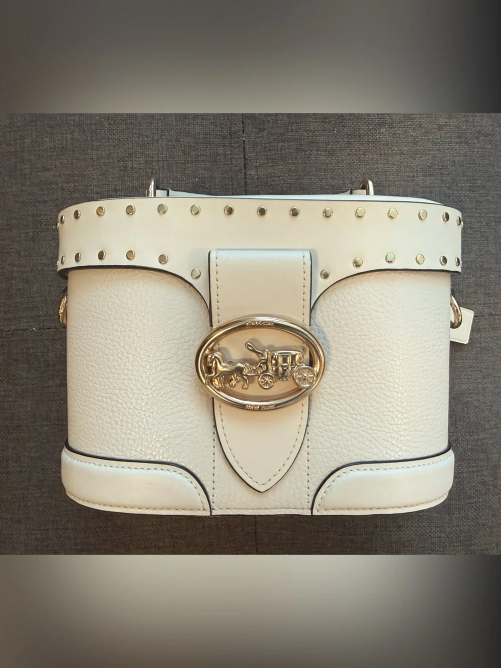 Coach Georgie Crossbody Cream/White